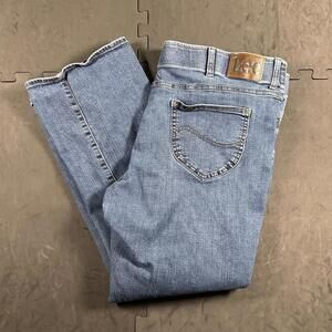 Men's Lee Extreme Motion Regular Fit Jeans Light Blue Denim